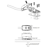 Passe-câble 6-10mm profil bas - SCANSTRUT