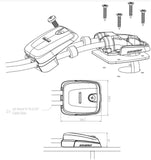Passe-câble double 5-6mm profil bas - SCANSTRUT