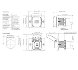 Prise USB-C double IPX4 12V/36W - SCANSTRUT
