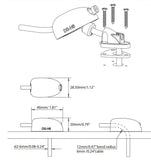 Passe-câble 2-6mm profil bas - SCANSTRUT