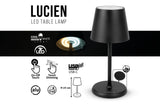 LAMPE DE TABLE LED A BATTERIE LUCIEN - BRUNNER