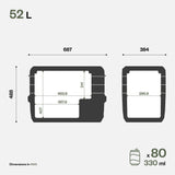 ITB52 GLACIÈRE À COMPRESSION 52L - INDEL B
