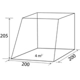 AUVENT POUR HAYON VW T5/T6 200 X 200 X 205 CM COMET GRIS ET BLEU - BRUNNER