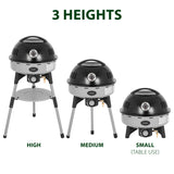 BARBECUE A GAZ AVEC PIEDS DEVIL BBQRUISER 30mBAR NOIR GRIS - BRUNNER