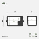 ITB42 GLACIÈRE À COMPRESSION 42L - INDEL B