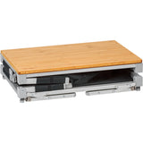 MEUBLE DE CUISINE CUBE AZABACHE 2 ETAGERES PARE-FEU AVEC PIEDS NOIR - BRUNNER