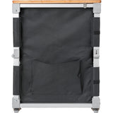 MEUBLE DE CUISINE CUBE AZABACHE 2 ETAGERES PARE-FEU AVEC PIEDS NOIR - BRUNNER