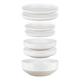 PACK VAISSELLE 6 EN 1 ODETTE BLANC 7 PIECES ANTIGLISSE - BRUNNER