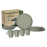 PACK VAISSELLE ECOLOGIQUE LUNCH BOX TIERRA FOREST 16 PIECES BRUNNER