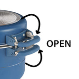 POPOTE CAREZZA MAGNET Ø 24 CM BLEU 7 PIECES - BRUNNER