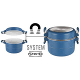 POPOTE CAREZZA MAGNET Ø 24 CM BLEU 7 PIECES - BRUNNER