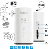ROUTEUR WIFI 5G PORTABLE 12V avec répéteur de signal WIFI + cordon allume-cigare - TELECO