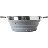 SET CUISINE PLIABLE VOLCANO FOLD-AWAY 4 PIECES SILICONE ET ACIER - BRUNNER