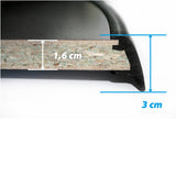 TABLE LINEAR BLACK 115 - 115 x 70 x 83 - BRUNNER