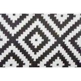 TAPIS NOIR ET BLANC DIAM 200 CM - 380 gr/m2 VINTAGE