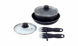 SET DE 3 CASSEROLES ET 1 POELE EMPILABLES