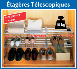 ETAGERE TELESCOPIQUE