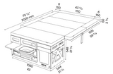 CAMPING-BOX EGOE NEST HIKER 310 ROUGE