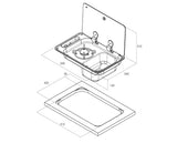 FL1323-P - 1 burner stove and 1 sink combination on the right
