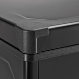 STEEL BLACK - Double portes 12/24V & 115/220V - Réfrigérateur portable à compression renforcé