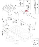 Guide-câble du couvercle en verre - CAN